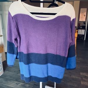 2 Striped knit sweaters